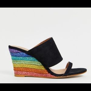 Free People Glorieta Rainbow Wedge- Authentic